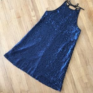 Forever 21 Sequin Halter Mini Dress Size M